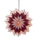 Růžová vánoční dekorace Star Trading Ice, ø 60 cm