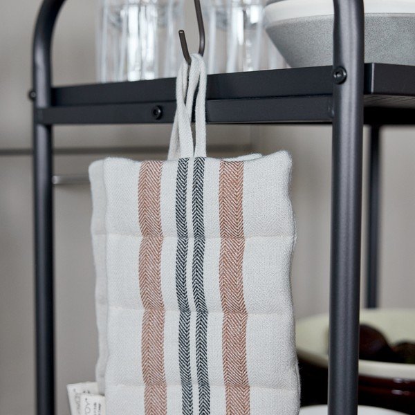 Ocelový servírovací stolek na kolečkách 37,5x52 cm Maki – OYOY Living Design-image-2