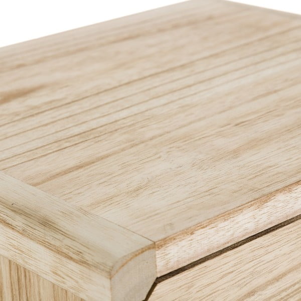 Noční stolek z exotického dřeva v přírodní barvě Natural Way – Casa Selección-image-4