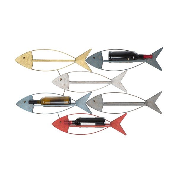 Nástěnný držák na lahve Mauro Ferretti Fish, 103,5 x 62 cm-image-2