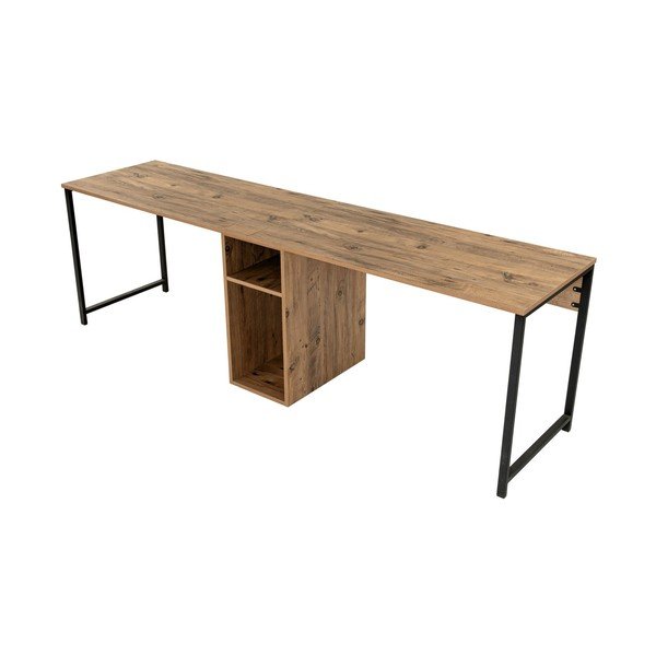 Pracovní stůl v dekoru borovice 60x240 cm Twin – Kalune Design