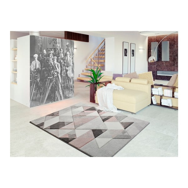 Šedo-růžový koberec Universal Pinky Dugaro, 80 x 150 cm-image-1