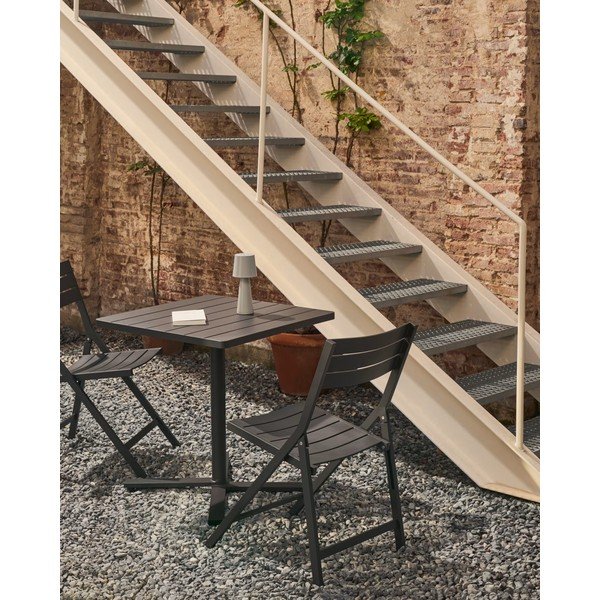 Kovový zahradní jídelní stůl 70x70 cm Torreta – Kave Home-image-1