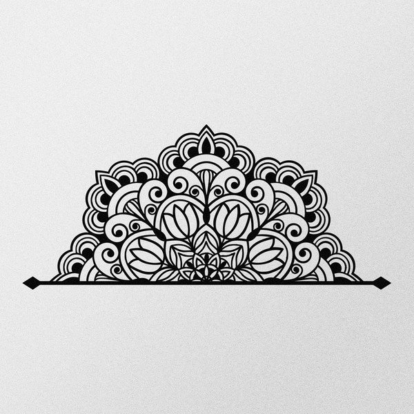 Kovová nástěnná dekorace 160x70 cm Mandala – Wallity-image-4