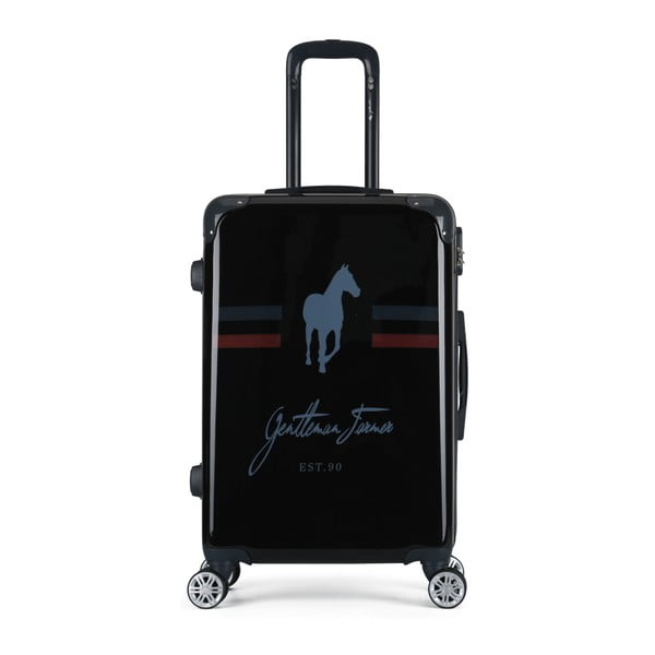 Černý cestovní kufr na kolečkách GENTLEMAN FARMER Valise Grand Format, 33 x 52 cm