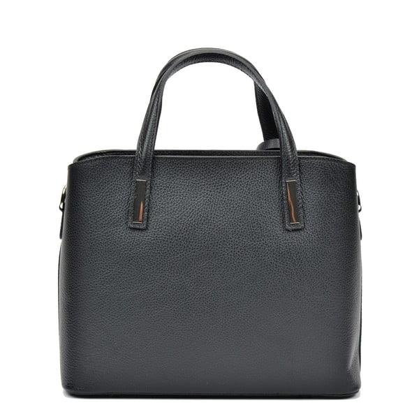 Černá kožená kabelka Sofia Cardoni Lacy-image-1