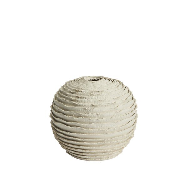 Krémová keramická ručně vyrobená váza (výška 21 cm) Evania – Kave Home