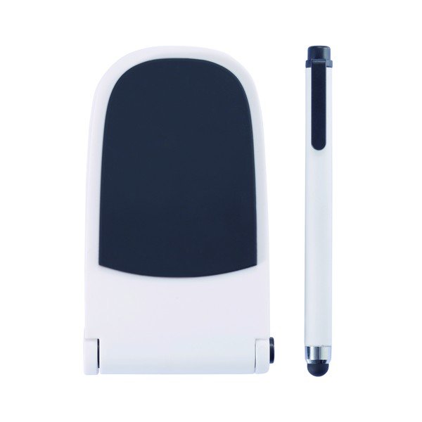 Držák na telefon s dotykovým perem, bílý-image-2