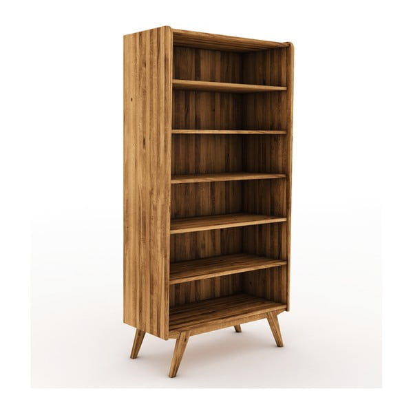 Knihovna z dubového dřeva 100x200 cm Retro - The Beds