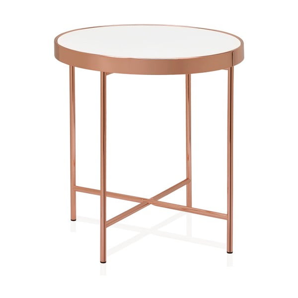 Růžový odkládací stolek Andrea House Round