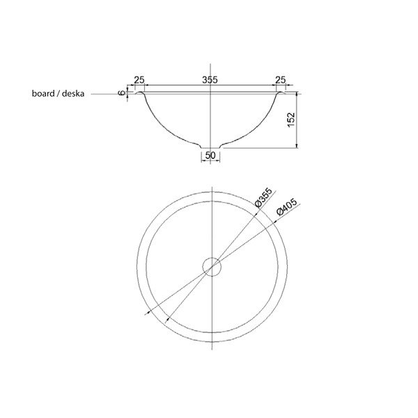 Kulaté umyvadlo nerezové ve stříbrné barvě ø 40,5 cm – Sapho-image-2