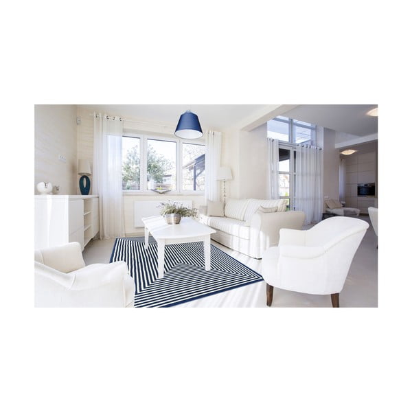 Tmavě modrý venkovní koberec Floorita Braid, 160 x 230 cm-image-4