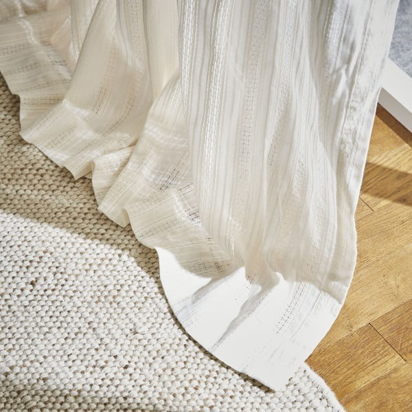 Bílá voálová záclona 140x183 cm Zofia Broderie Anglaise – Pineapple Elephant-image-2