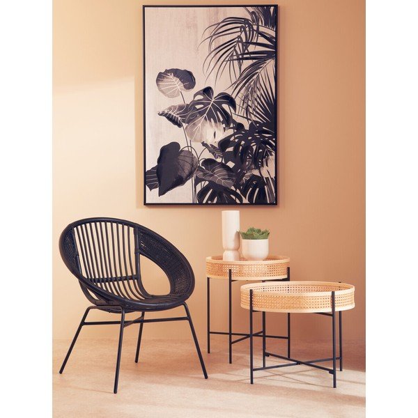 Ratanový kulatý konferenční stolek v přírodní barvě ø 60 cm Depok – Premier Housewares-image-3