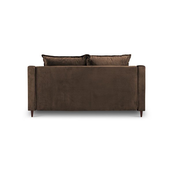 Hnědá sametová pohovka Mazzini Sofas Freesia, 150 cm-image-3