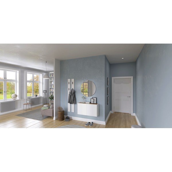 Bílá závěsná skříňka v dekoru dubu 93x52x29 cm Libbiano – Germania-image-4