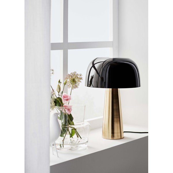 Stolní lampa v měděné barvě s černým stínidlem Markslöjd Blanca-image-1