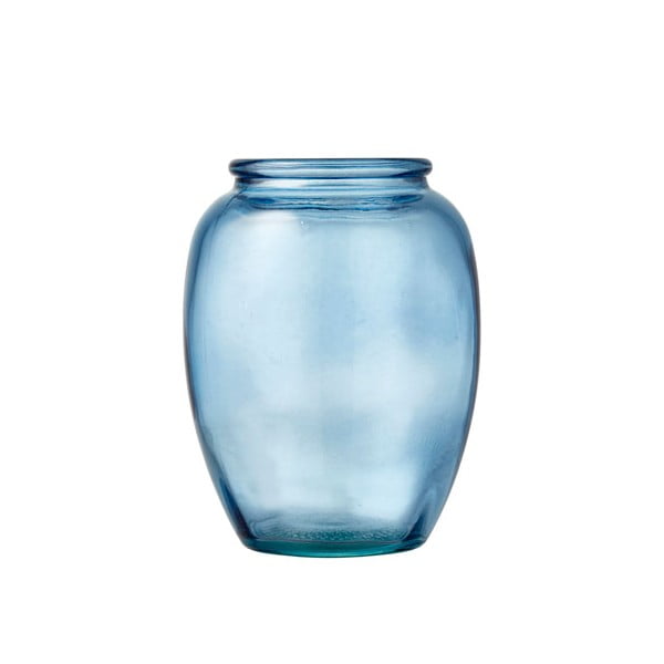 Modrá skleněná váza Bitz Kusintha, ø 10 cm