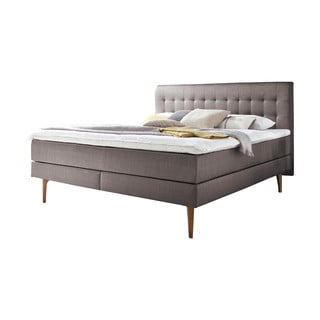 Šedohnědá boxspring postel 180x200 cm Massello – Meise Möbel