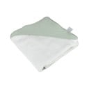 Zelená mušelínová dětská osuška s kapucí 75x75 cm – Bébé Douceur