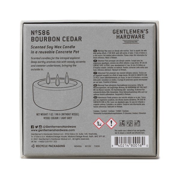 Vonná sojová svíčka doba hoření 40 h Bourbon Cedar – Gentlemen's Hardware-image-3