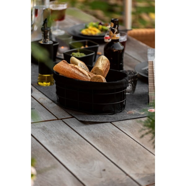 Černá ošatka na pečivo se stojanem Wenko Black Outdoor Kitchen Bela-image-2