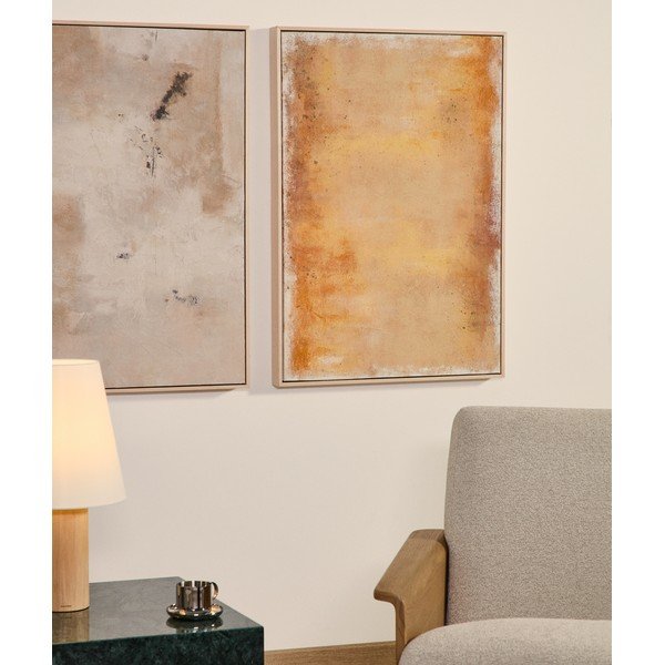 Ručně malovaný obraz s rámem/na plátně 60x90 cm Selnar – Kave Home-image-1