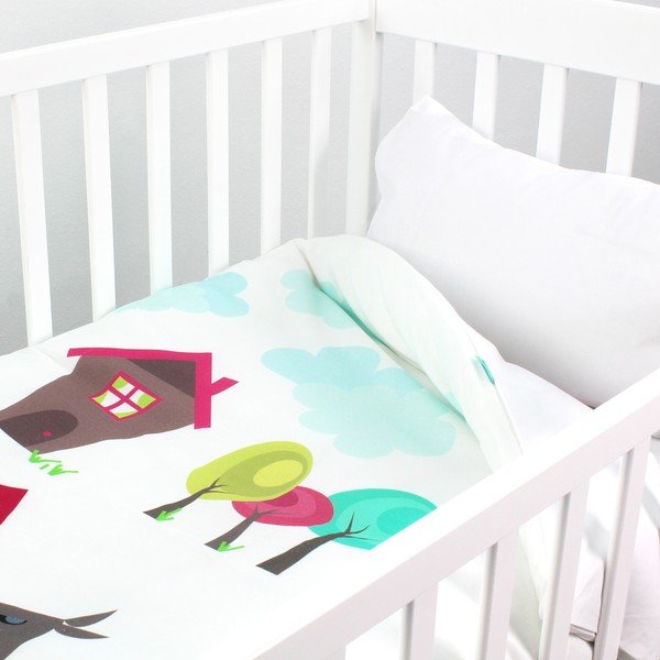 Dětské bavlněné povlečení na peřinu a polštář Mr. Fox Grandma, 100 x 120 cm-image-1