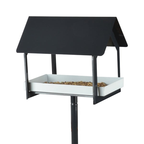 Antracitová kovová ptačí budka se zápichem Esschert Design, výška 126 cm-image-4