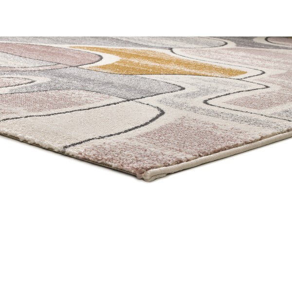 Žluto-krémový koberec 135x190 cm Ashley – Universal-image-2