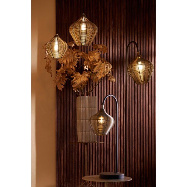 Kovové závěsné svítidlo v bronzové barvě ø 27 cm Alvaro – Light & Living-image-1