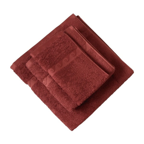 Set ručníků Wave, červený