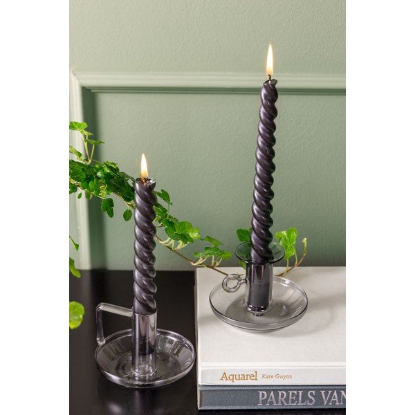 Šedý skleněný svícen PT LIVING Mod-image-1