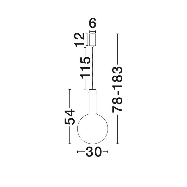 Šedé skleněné LED stmívatelné závěsné svítidlo ø 30 cm Nostos – Nova Luce-image-4