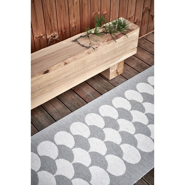 Krémový vnitřní a venkovní běhoun 70x250 cm Poppy Linen – Pappelina-image-1