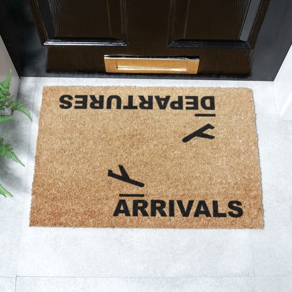 Rohožka z kokosového vlákna 40x60 cm Arrivals and Departures – Artsy Doormats-image-2