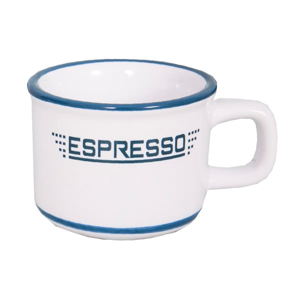 Bílý keramický hrníček na espresso Antic Line Tasse