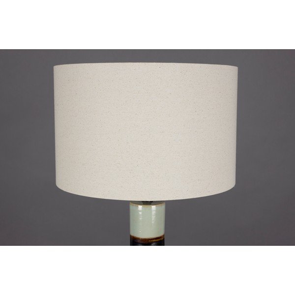 Tmavě hnědá/šalvějově zelená stojací lampa s textilním stínidlem (výška 143 cm) Vertigo – Dutchbone-image-2