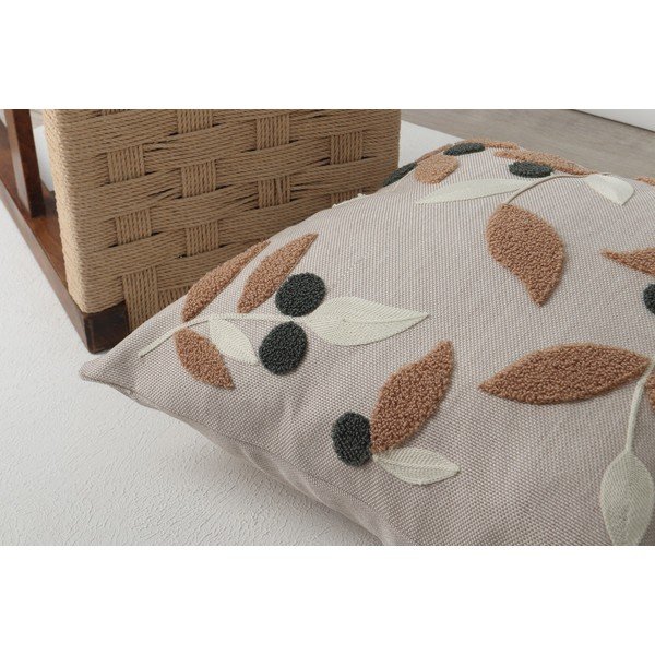 Lněný dekorační polštář 43x43 cm Sonbahar – Mioli Decor-image-2