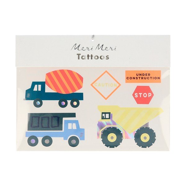 Dětské tetování Construction – Meri Meri