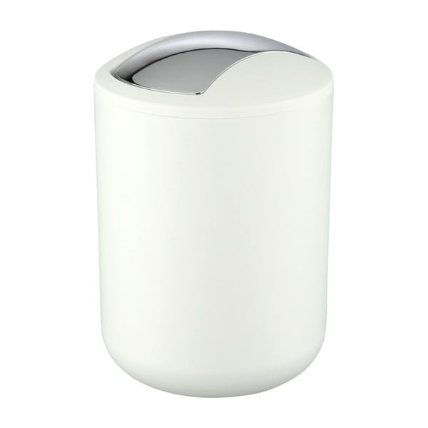Bílý odpadkový koš Wenko Brasil, 2 l-image-2