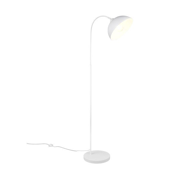 Bílá stojací lampa s kovovým stínidlem (výška 170 cm) Sierra – Reality-image-1