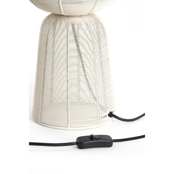 Krémová stolní lampa (výška 42 cm) Aboso – Light & Living-image-4