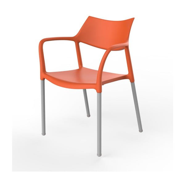 Sada 2 oranžových zahradních židlí Resol Splash