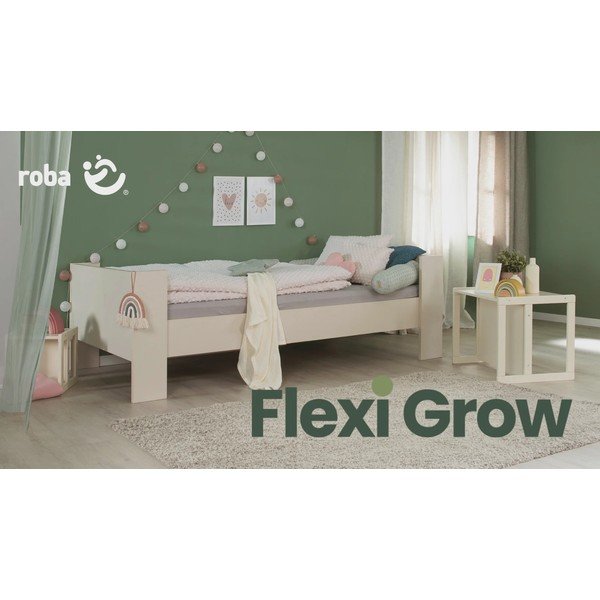 Béžová patrová dětská postel bez roštu 90x200 cm Double – Roba-image-4