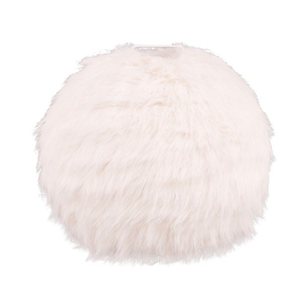 Krémová stolní lampa (výška 24 cm) Furry – Reality