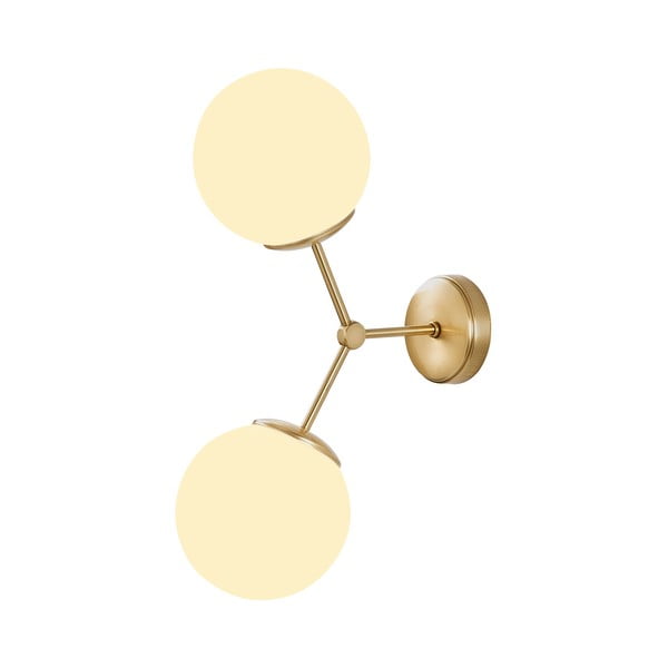Nástěnné svítidlo v bílo-zlaté barvě Opviq lights Damar-image-2