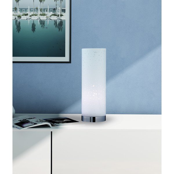Bílá stolní lampa s textilním stínidlem (výška 35 cm) Thor – Fischer & Honsel-image-2