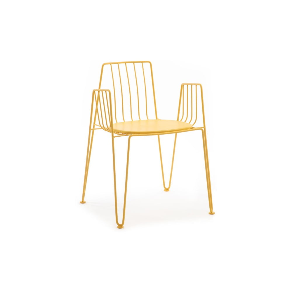 Žlutá židle s podsedákem Mobles 114 Rambla