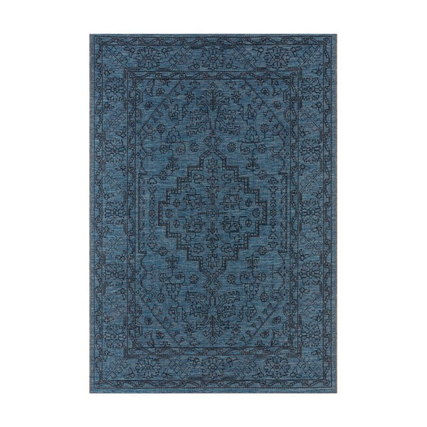 Tmavě modrý venkovní koberec NORTHRUGS Tyros, 70 x 140 cm